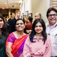 Varsha Jawahar (left) and family